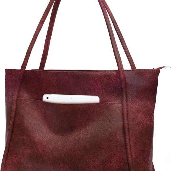 Fashionable Soft Tote Bag with Zipper - Ideal 16L Work and Travel Companion - Picture 1 of 5